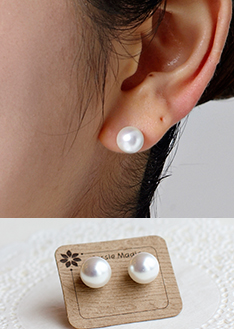 진주 8mm-earring