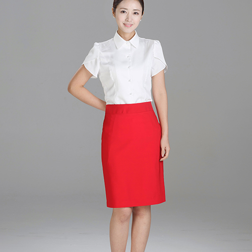 스카이-skirt (빨강색)