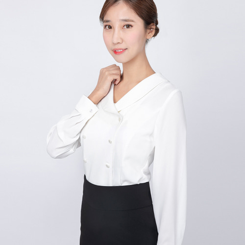 더블 긴팔-blouse (4-colors)